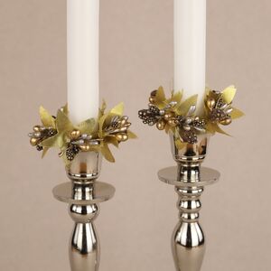 Венок для свечи Золотая Барселона 7 см (Swerox, Швеция). Артикул: E335-GO