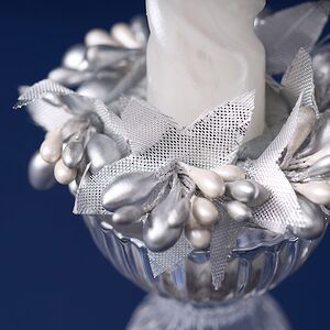 Венок для свечи Снегопад в Сан-Марино 7 см Swerox фото 3