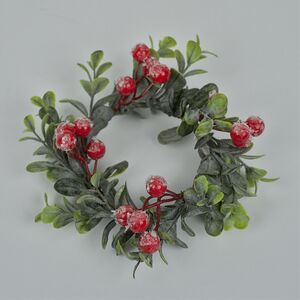 Венок для свечи Дранси - Сочная Брусника 12 см, красный Swerox (Сверокс) фото 4