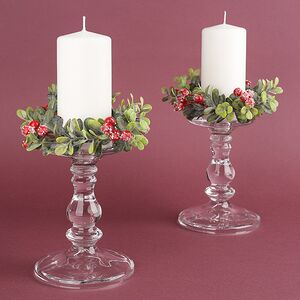 Венок для свечи Дранси - Сочная Брусника 12 см, красный Swerox (Сверокс) фото 2