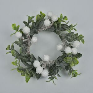 Венок для свечи Drancy - Сочная Брусника 12 см, белый Swerox фото 4