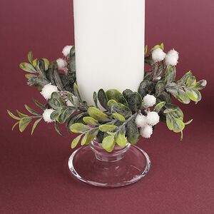 Венок для свечи Drancy - Сочная Брусника 12 см, белый Swerox фото 3