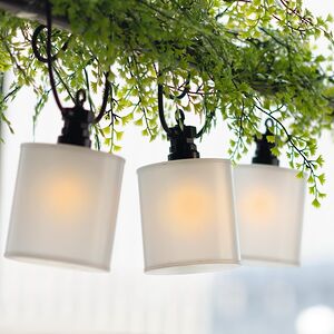 Гирлянда из лампочек Shafty Party Lights 5 м, 10 ламп, теплые белые LED, черный ПВХ, соединяемая, IP44 Winter Deco фото 8