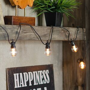 Гирлянда из лампочек Party Lights 10 м, 20 ламп, экстра теплые LED, черный ПВХ, соединяемая, IP44 Winter Deco фото 3