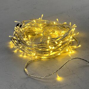 Светодиодная гирлянда 24V Premium Led 200 теплых белых LED ламп 20 м, прозрачный СИЛИКОН, соединяемая, контроллер, IP54 BEAUTY LED фото 4