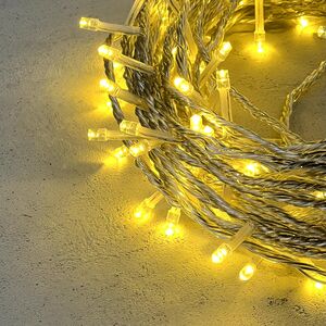 Светодиодная гирлянда 24V Premium Led 200 теплых белых LED ламп 20 м, прозрачный СИЛИКОН, соединяемая, контроллер, IP54 BEAUTY LED фото 5