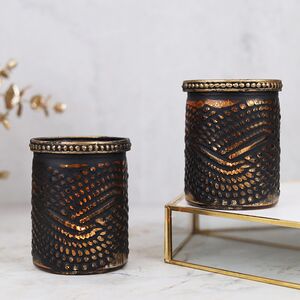 Стеклянный подсвечник стакан Орфео 8 см Goodwill (Гудвилл) фото 2