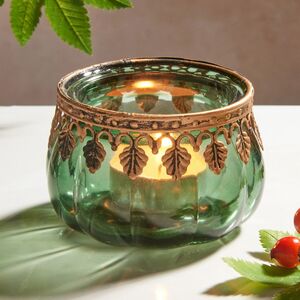 Стеклянный подсвечник Вердио 9 см
