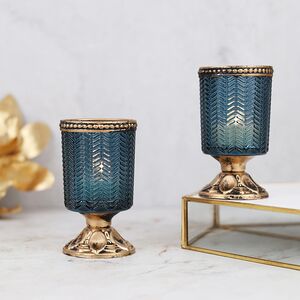 Стеклянный подсвечник Fan Pirettessa 10 см (Goodwill, Бельгия). Артикул: FI10519