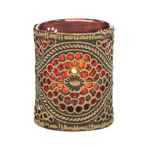 Стеклянный подсвечник Dinafeola 7 см красный Goodwill (Гудвилл) фото 6