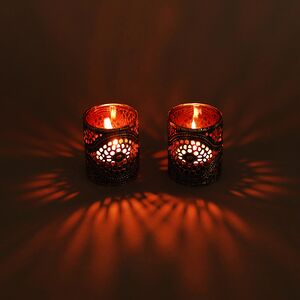 Стеклянный подсвечник Dinafeola 7 см красный Goodwill (Гудвилл) фото 4