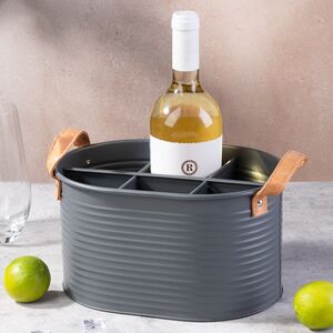 Подставка для вина Кампала на 6 бутылок 25*18*14 см черная