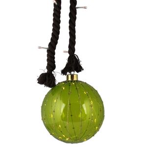 Декоративный подвесной светильник Шар Гриниус 10 см, 10 теплых белых LED ламп, на батарейках (Peha, Нидерланды). Артикул: GF-22125