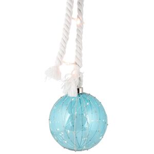 Декоративный подвесной светильник Шар Роверто 14 см, 15 теплых белых LED ламп, на батарейках (Peha, Нидерланды). Артикул: GF-22280