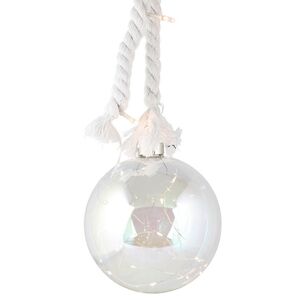 Декоративный подвесной светильник Шар Беллуно 14 см, 15 теплых белых LED ламп, на батарейках (Peha, Нидерланды). Артикул: GF-22295