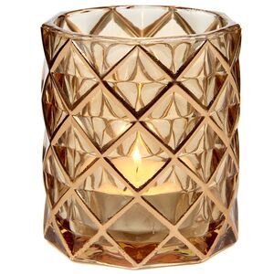 Стеклянный подсвечник стакан Тиверия 9 см (Goodwill, Бельгия). Артикул: GL10006