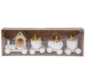 Декоративная фигурка Пасхальный Поезд Чудес 19 см белая Koopman (Купман) фото 6