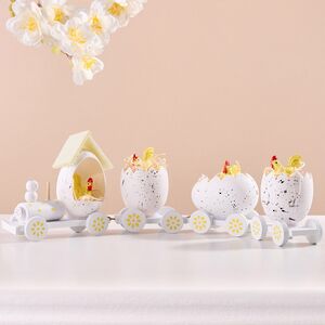 Декоративная фигурка Пасхальный Поезд Чудес 19 см белая Koopman (Купман) фото 5