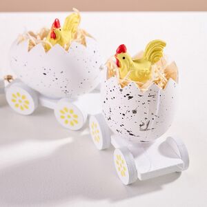 Декоративная фигурка Пасхальный Поезд Чудес 19 см белая Koopman (Купман) фото 4