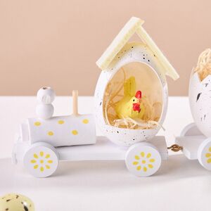 Декоративная фигурка Пасхальный Поезд Чудес 19 см белая Koopman (Купман) фото 2