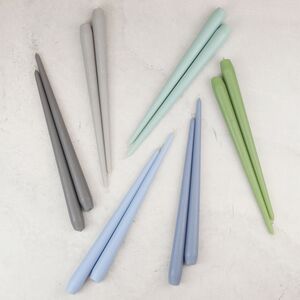 Высокие свечи 30 см Андреа Velvet серо-голубые, 5 шт Candleslight фото 5