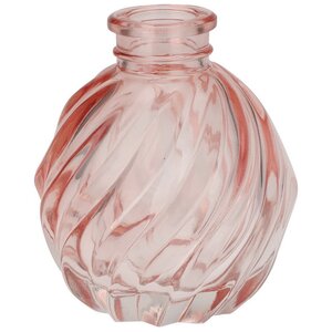 Стеклянная ваза-подсвечник Agnus 8 см розовая Koopman фото 1