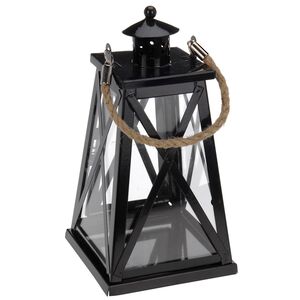 Подсвечник фонарь Уитби 26 см черный (Koopman, Нидерланды). Артикул: HZ1101050-1