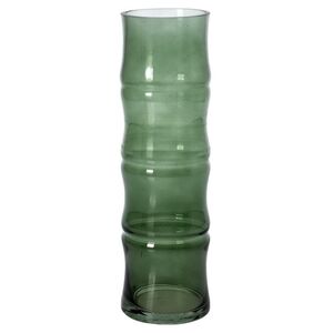 Стеклянная ваза Bambu 32*10 см изумрудная Koopman фото 4