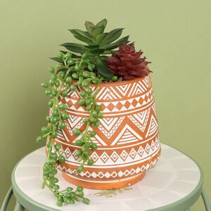 Искусственное растение горшке Альенто - Эхеверия 15*10 см