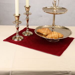 Тканевая салфетка для сервировки стола Дженнифер 40*30 см красная Kaemingk фото 3