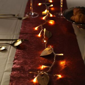 Дорожка на стол Божоле 125*25 см с двусторонними пайетками коралловая Koopman фото 4