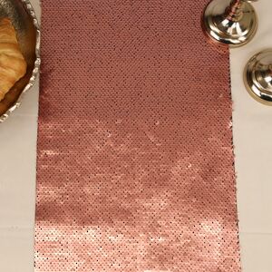Дорожка на стол Божоле 125*25 см с двусторонними пайетками коралловая Koopman фото 3