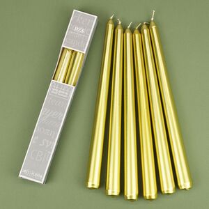 Столовые свечи Блеск 25 см 2 шт золотые (Koopman, Нидерланды). Артикул: ACC673900