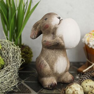 Керамическая садовая фигурка Пасхальный Кролик Данте 14 см