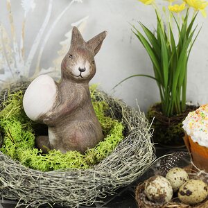Керамическая садовая фигурка Пасхальный Кролик Майкл 15 см Kaemingk фото 3