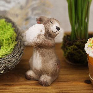 Керамическая садовая фигурка Пасхальный Кролик Майлз 10 см Kaemingk фото 2