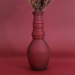 Стеклянная ваза Леди Батори 30 см, бургунди Edelman фото 8