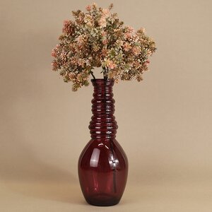 Стеклянная ваза Леди Батори 30 см, малиновая Edelman фото 2