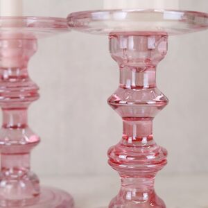Стеклянный подсвечник Мориарти 20*13 см розовый Koopman (Купман) фото 4