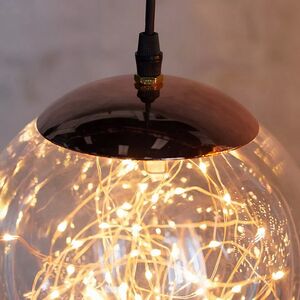 Подвесной светильник-шар Moon Galaxy 30 см, 140 микро LED ламп, IP44 Kaemingk фото 4