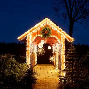 Подвесной светильник-шар Moon Galaxy 30 см, 140 микро LED ламп, IP44 Kaemingk фото 2