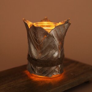 Подсвечник для чайной свечи Листья Лианы 13 см