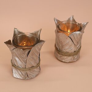 Подсвечник для чайной свечи Листья Лианы 13 см Hogewoning фото 2