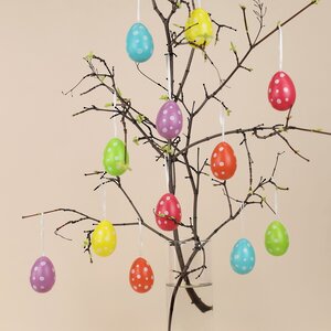 Пасхальные украшения Яйца Easter Сonfetti 6 см, 12 шт, подвеска Kaemingk фото 4