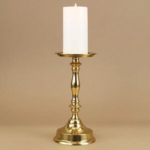 Металлический подсвечник для 1 свечи Марэль 22 см золотой Koopman фото 5