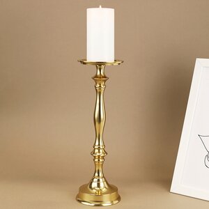Металлический подсвечник для 1 свечи Марэль 31 см золотой (Koopman, Нидерланды). Артикул: ID73564
