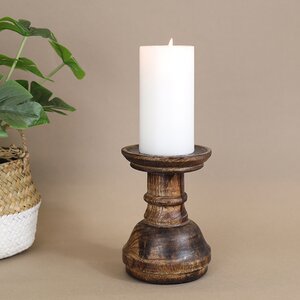 Деревянный подсвечник для 1 свечи Трислейф 14 см Koopman фото 4