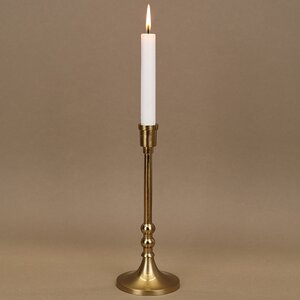 Декоративный подсвечник для 1 свечи Лиабрен 23 см золотой Koopman фото 2