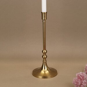 Декоративный подсвечник для 1 свечи Лиабрен 31 см золотой (Koopman, Нидерланды). Артикул: ID73653