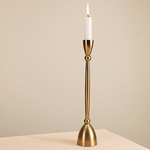 Декоративный подсвечник для 1 свечи Асемира 30 см золотой (Koopman, Нидерланды). Артикул: ID73655
